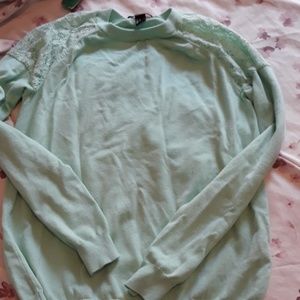 Teal long sleeve  top